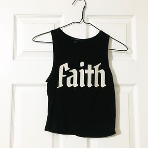 Black, crop top, tank top